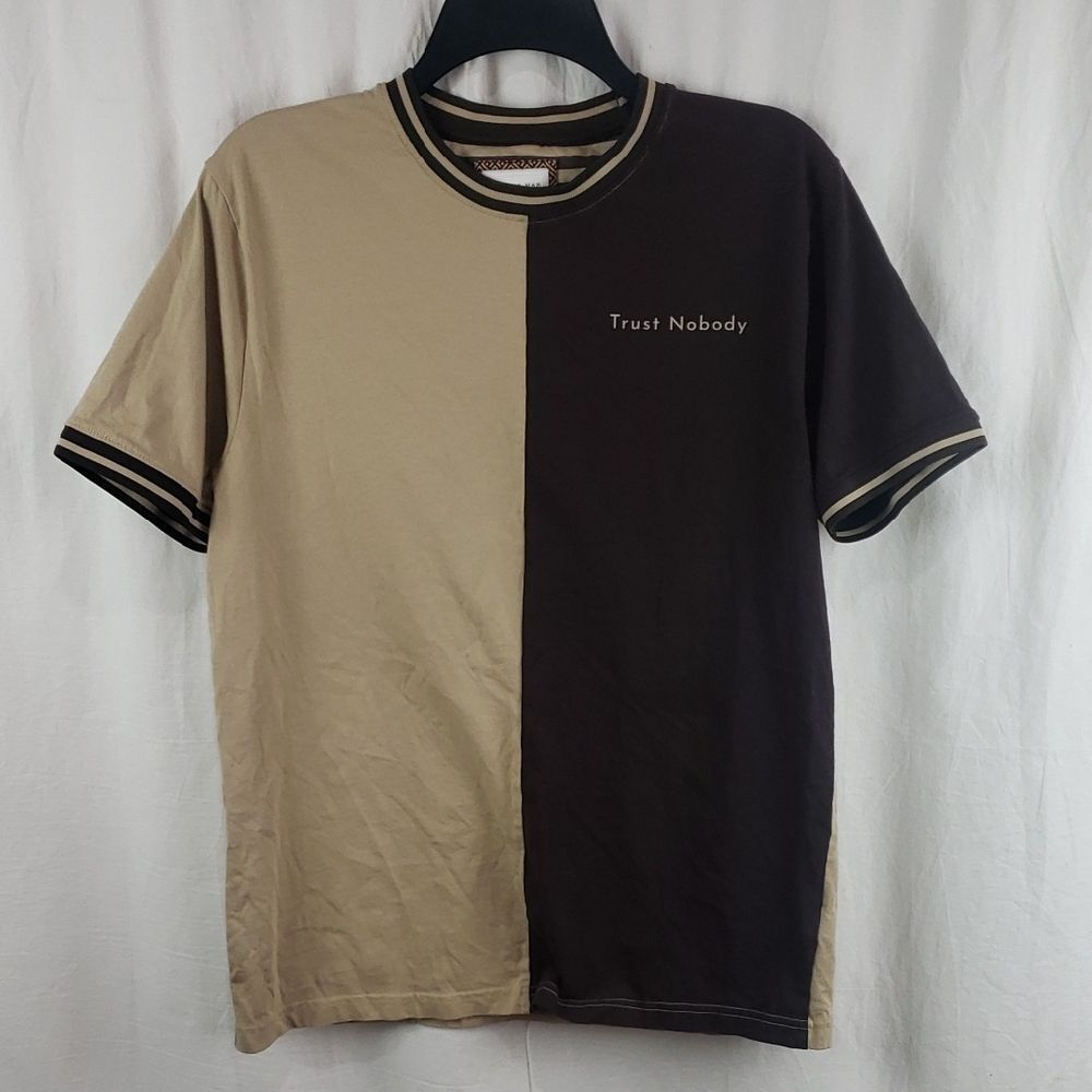 Cactus Man Ricky Singh Men's Medium Tan & Brown Trust Nobody T-Shirt